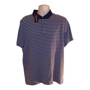New Michael Kors Men's Striped Polo Shirt XL
